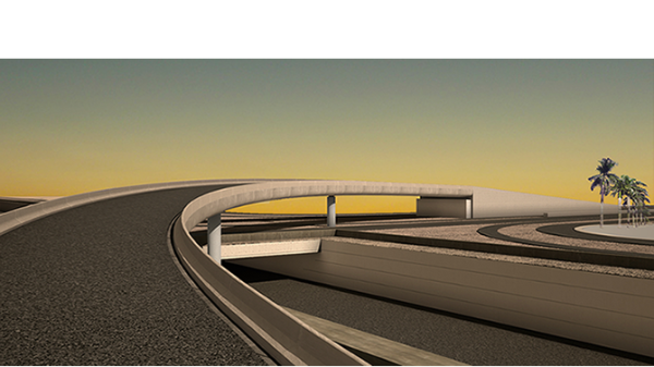 Viaducto Curvo en Abi Bakr & PrinceSalman Road (Ryadh) — 1