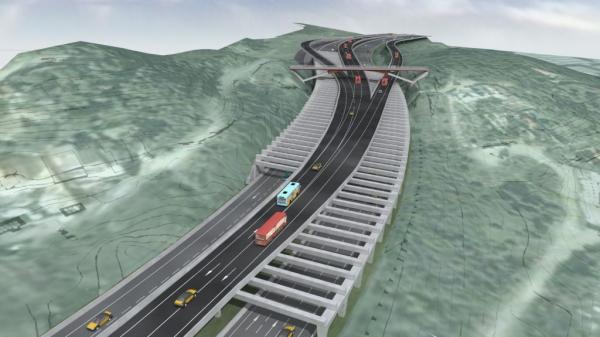 Viaducto carril BUS-VAO OF1.4B — 2