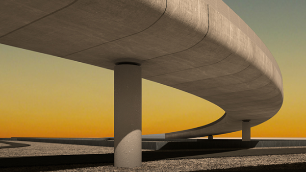 Viaducto Curvo en Abi Bakr & PrinceSalman Road (Ryadh) — 2